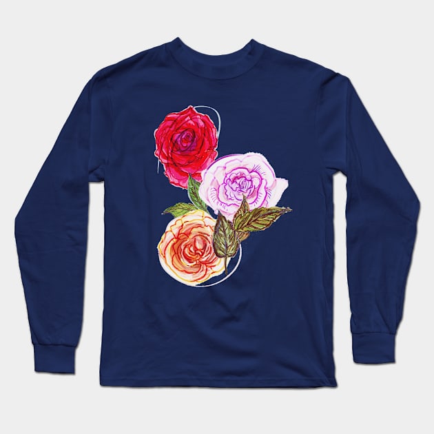 In Bloom Long Sleeve T-Shirt by minniemorrisart